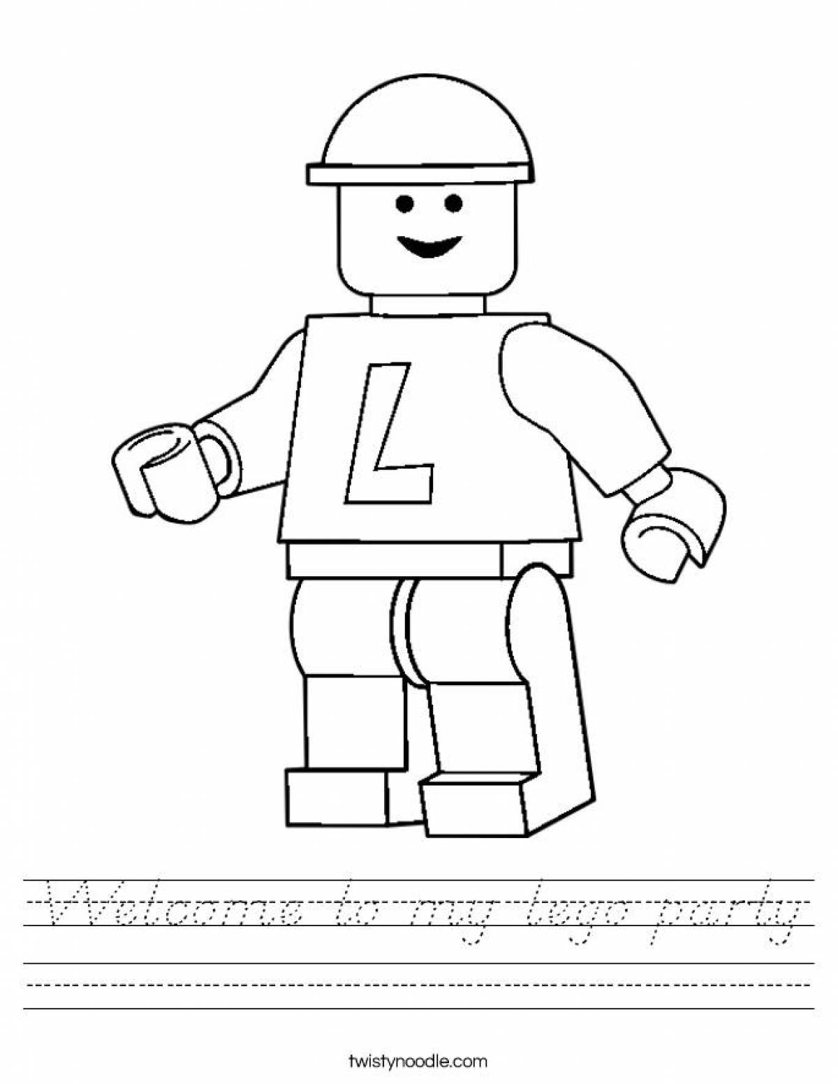 Лего человечек рисунок (49 фото)