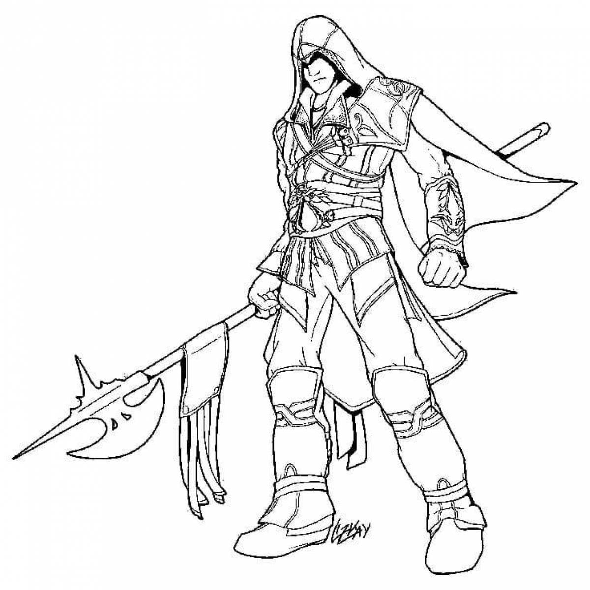 Fascinating amon gas coloring page