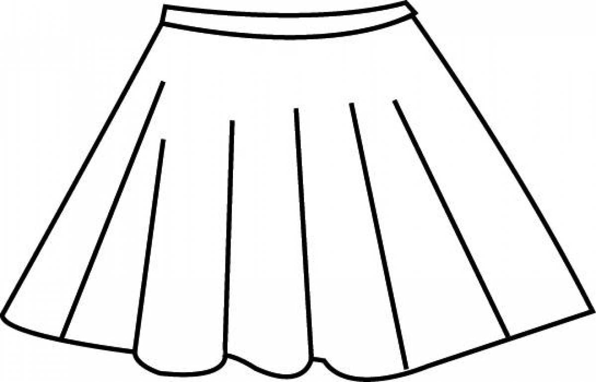 Coloring party skirt