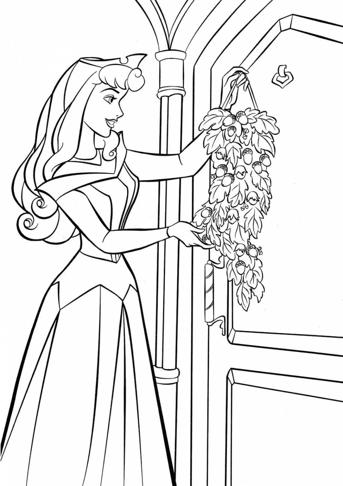 Blessed Aurora coloring page