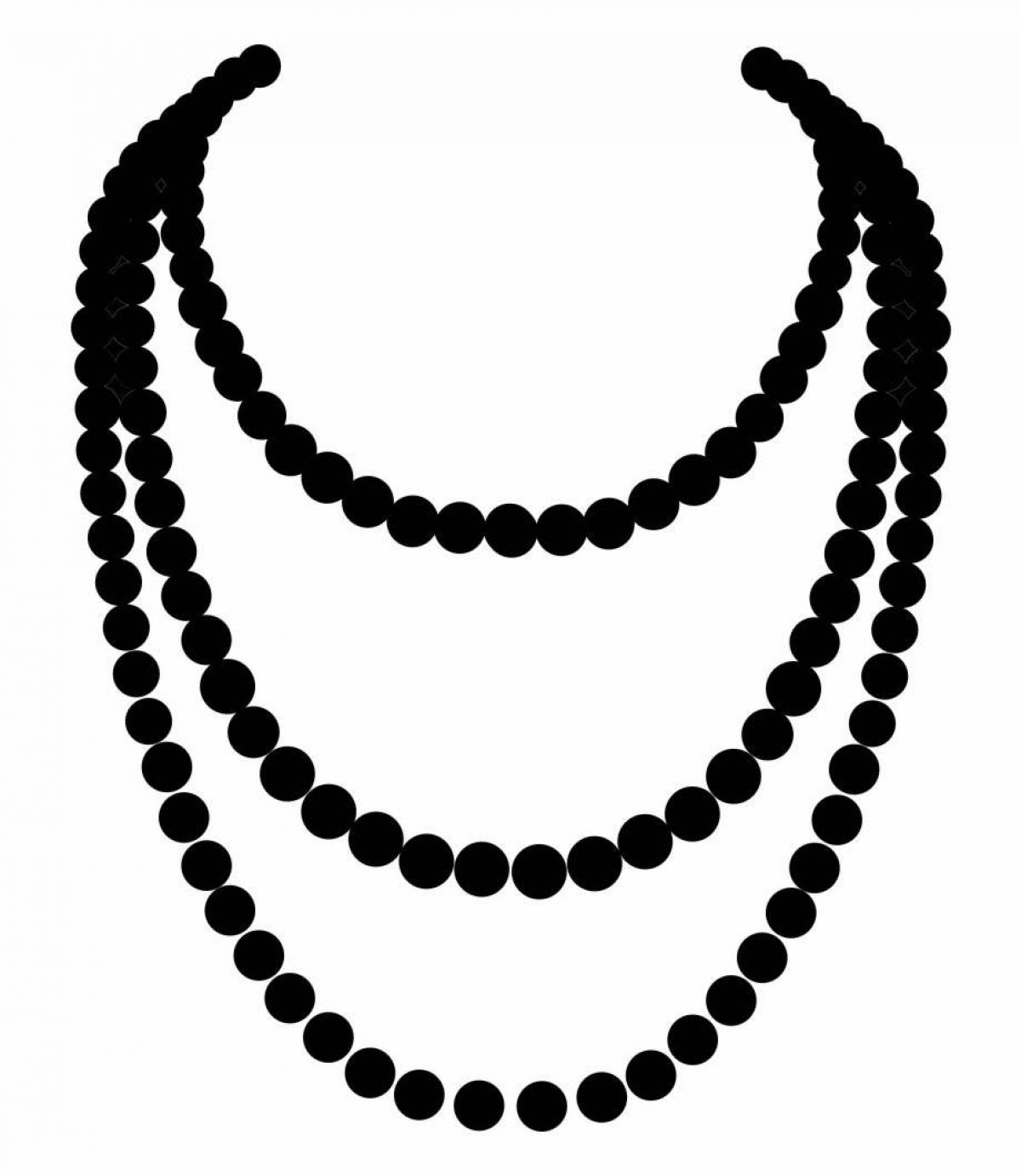 Раскраска Раскраска блестящие бусины