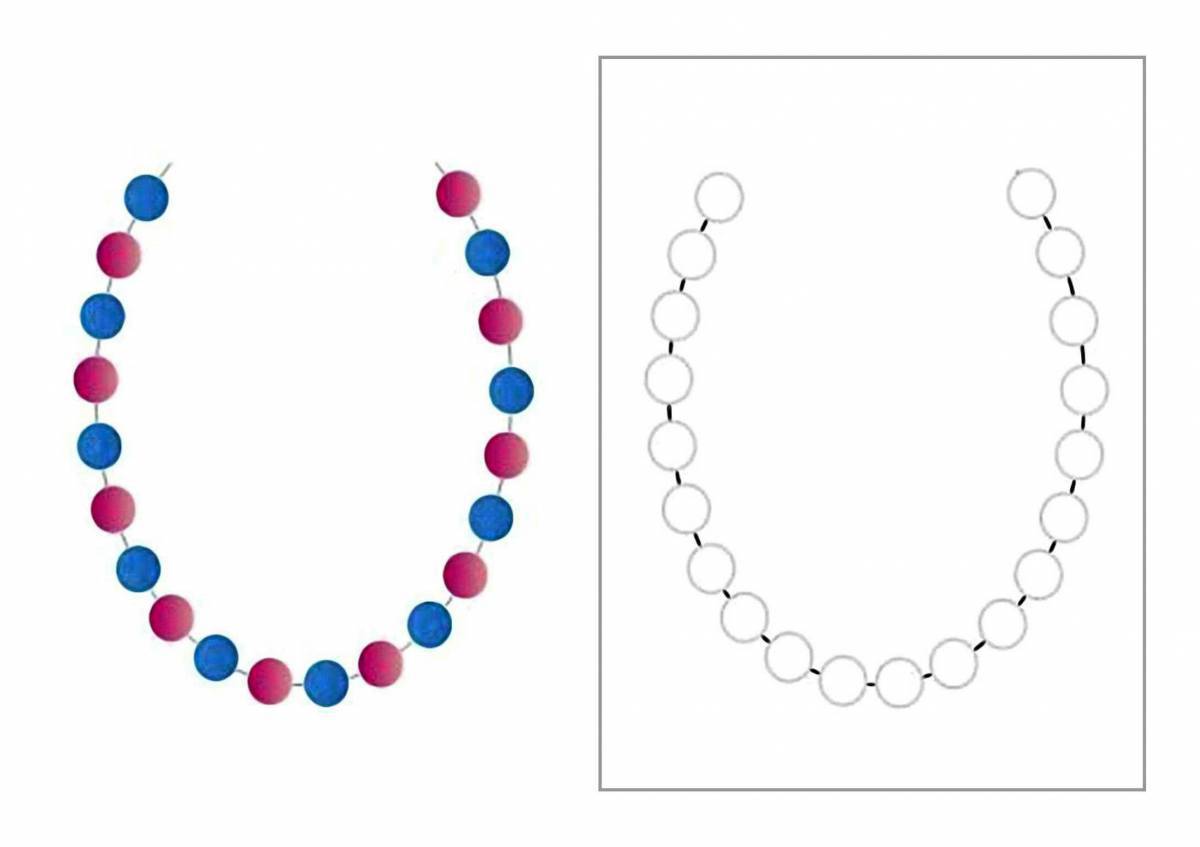Раскраска Раскраска величественные бусы