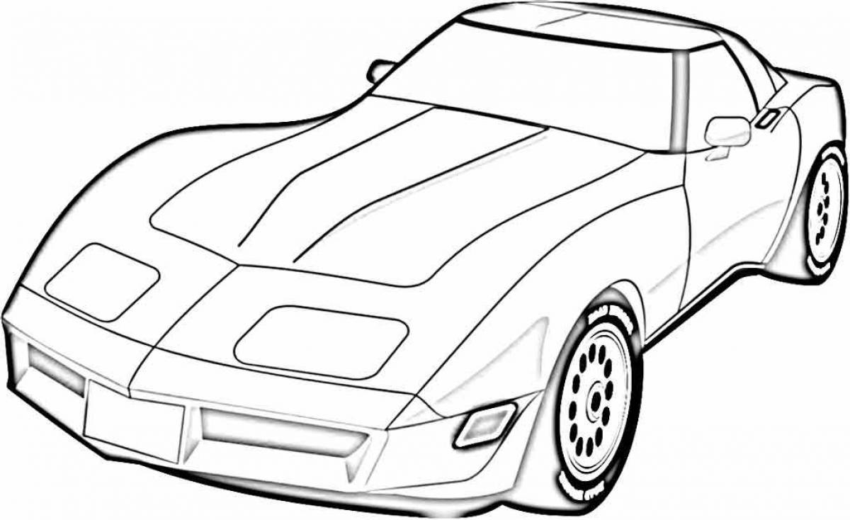 Coloring live sports car