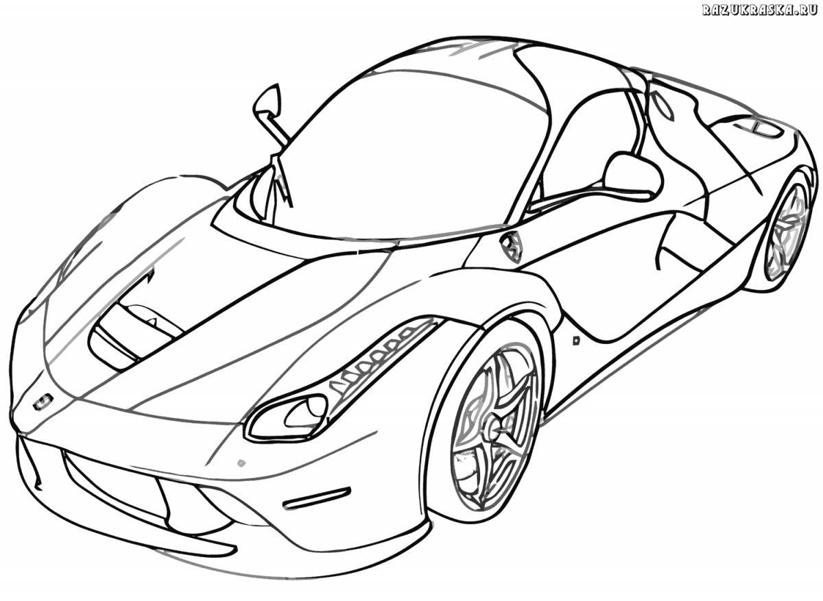 Amazing bmw i 8 coloring page
