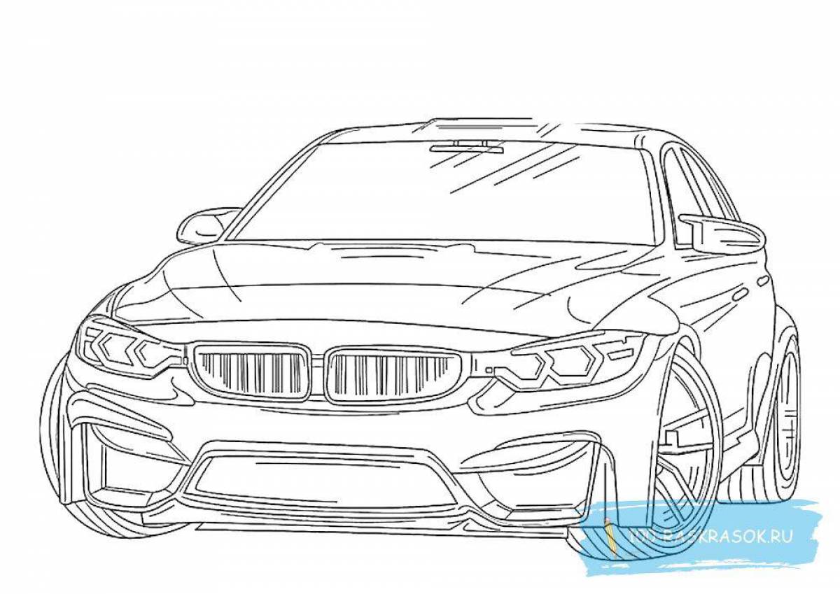 Bold bmw i 8 coloring book