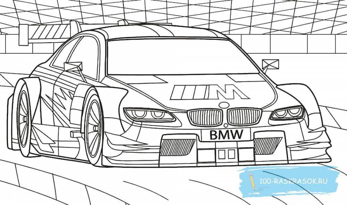 Coloring book gorgeous bmw i 8