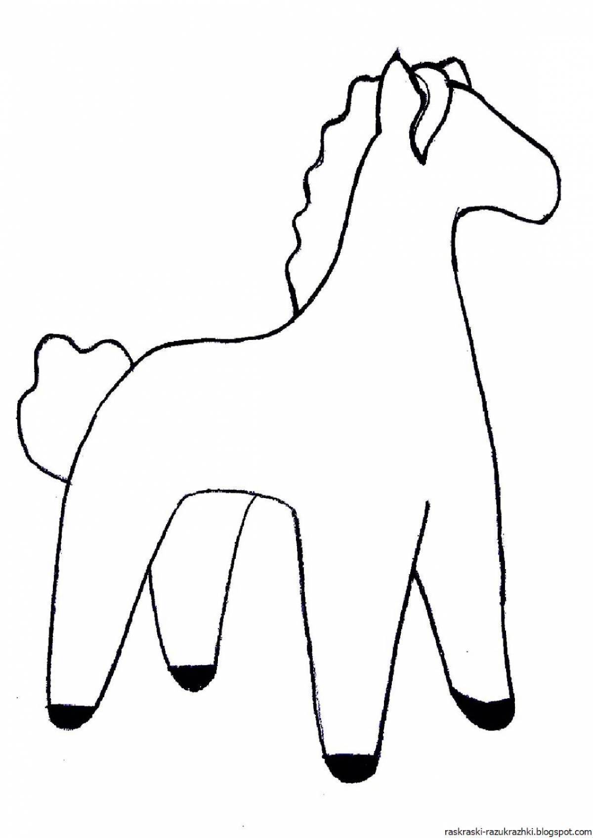 Dymkovo toy horse #1