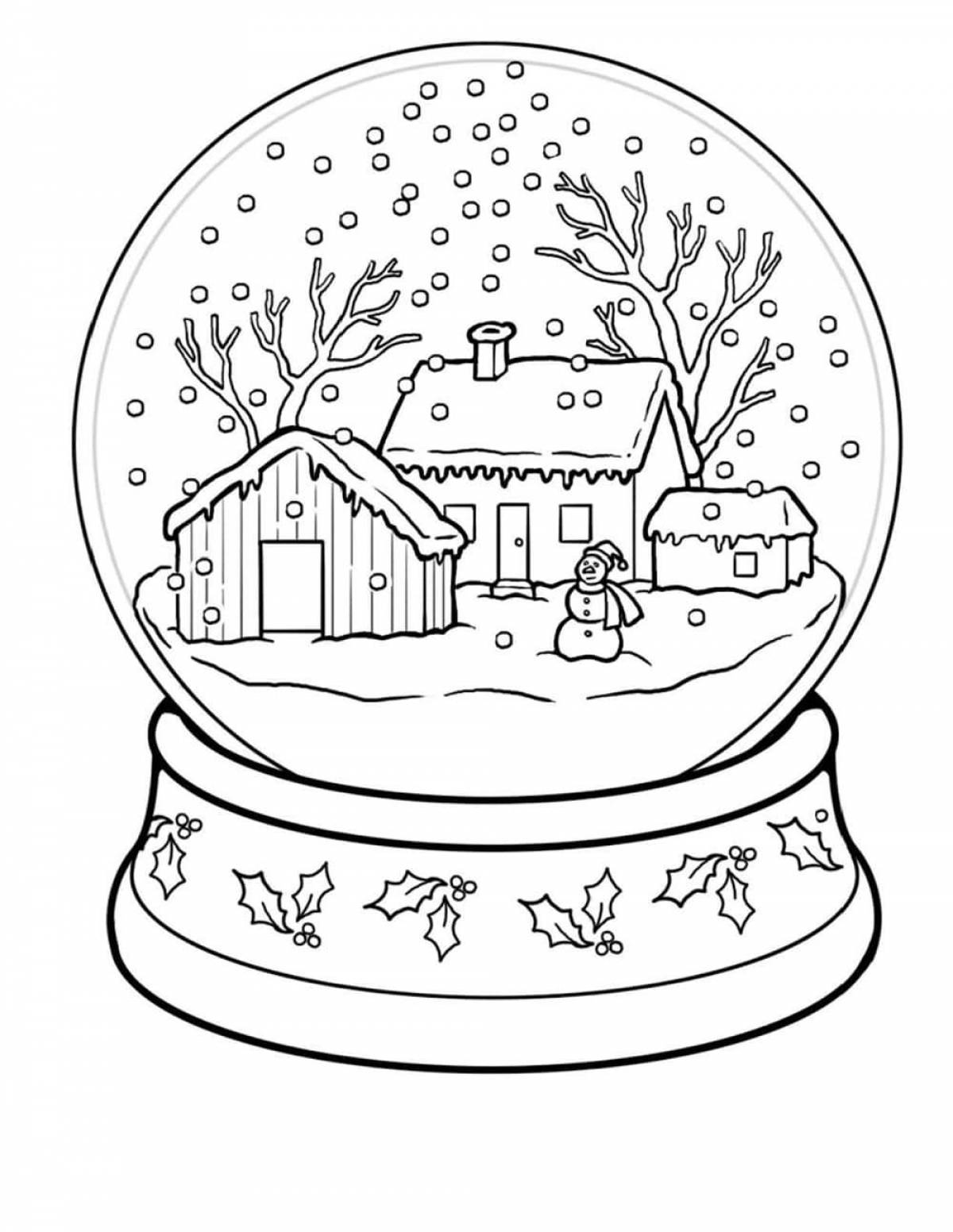Exotic Christmas coloring book for 6-7 year olds