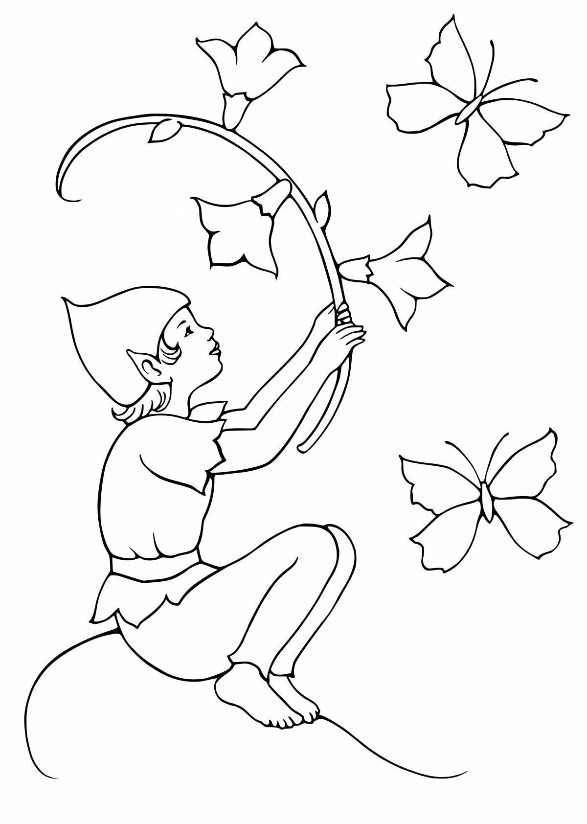 Naughty elf coloring book