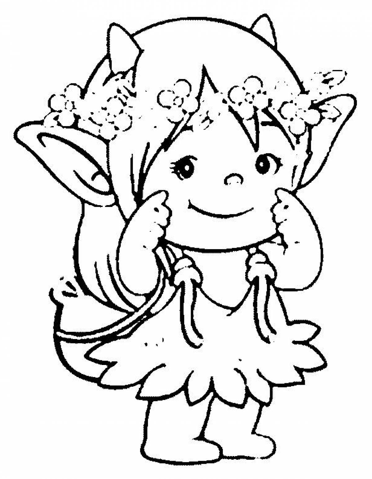 Outgoing elf coloring