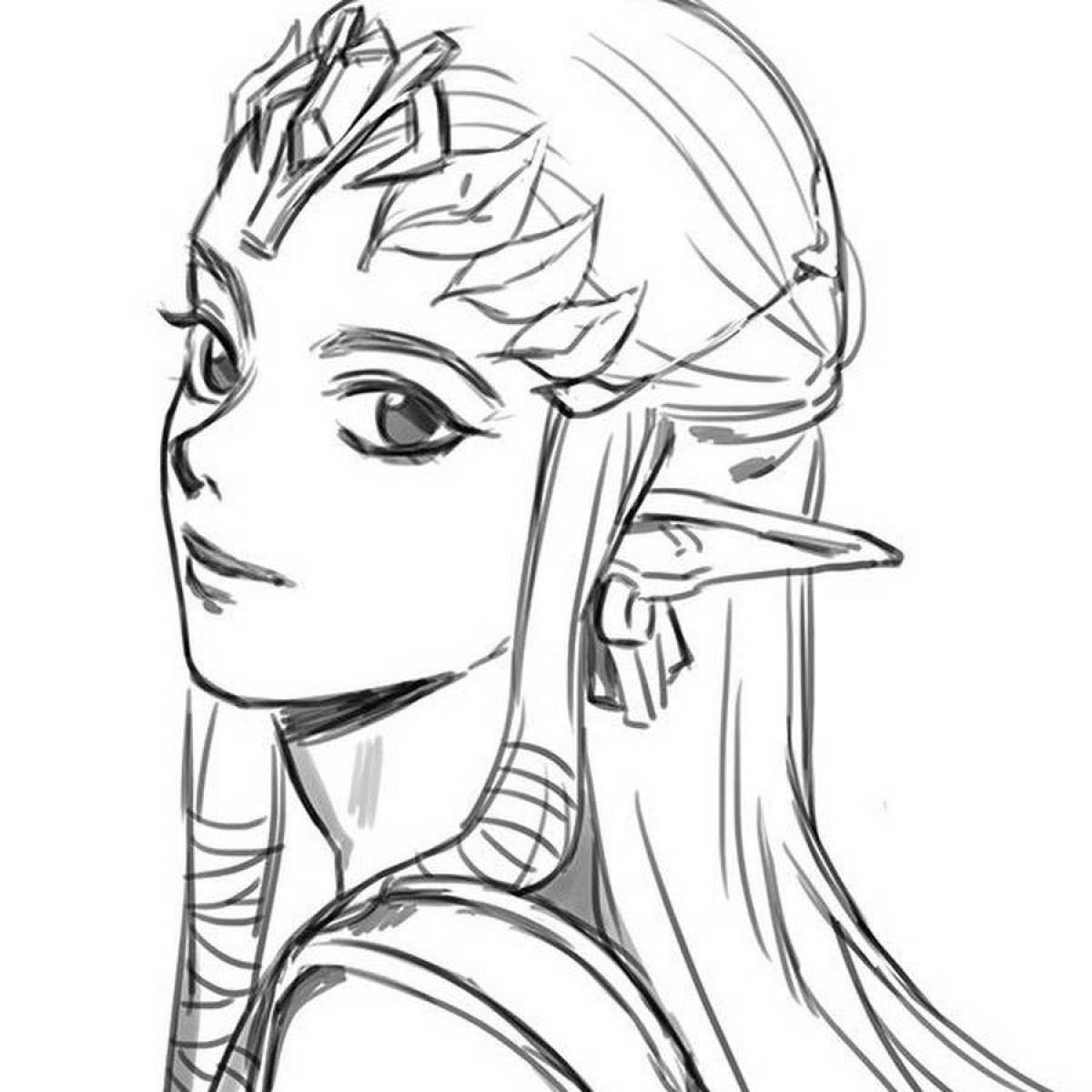 Exciting coloring elf