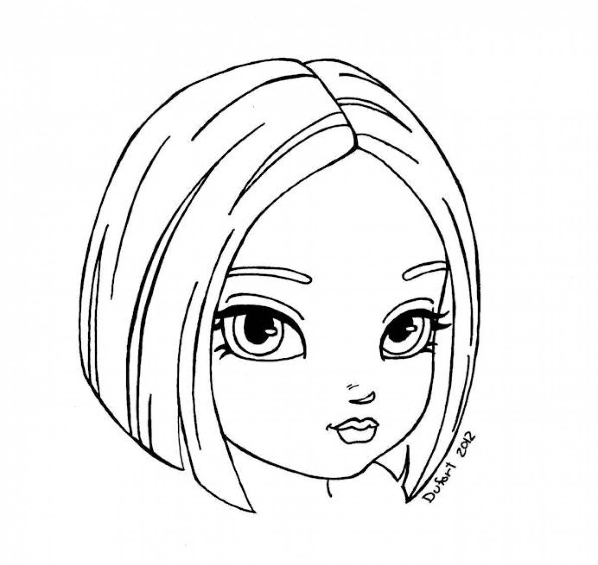 Divine face painting girl