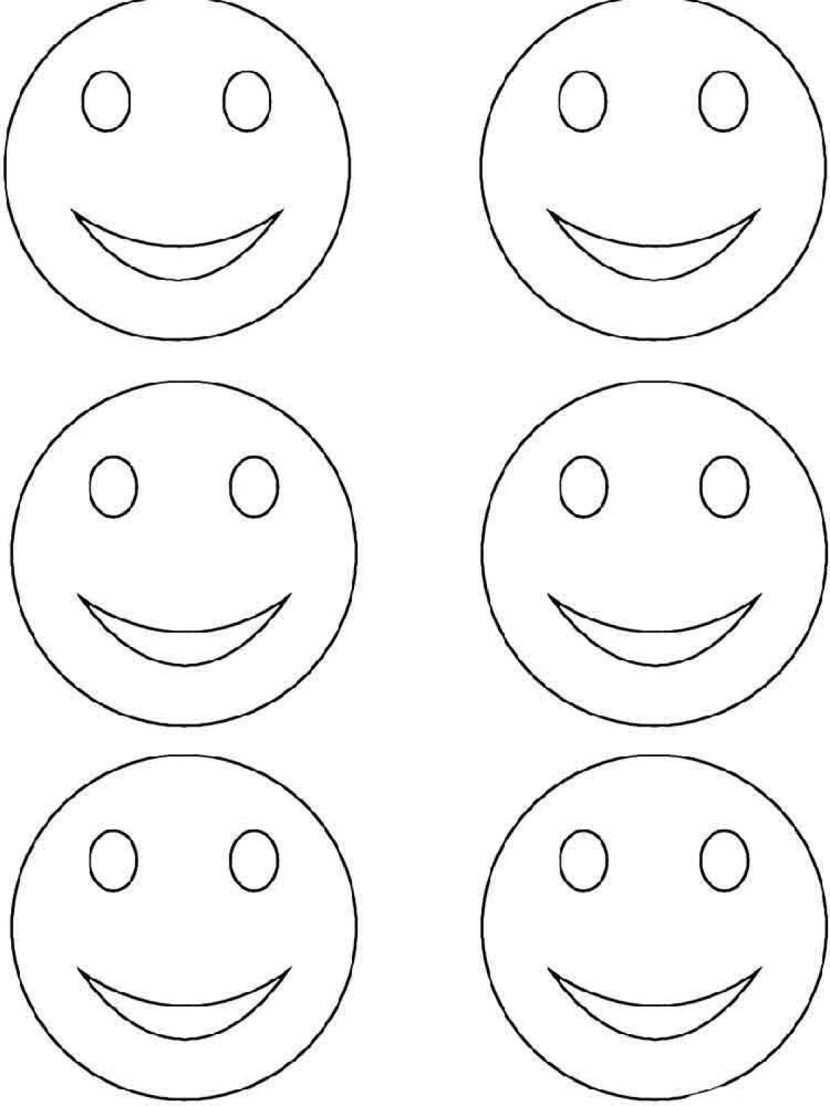 Playful printable emoji coloring page