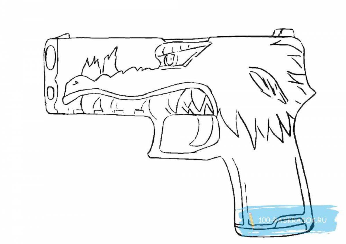 Great standoff 2 knives coloring page