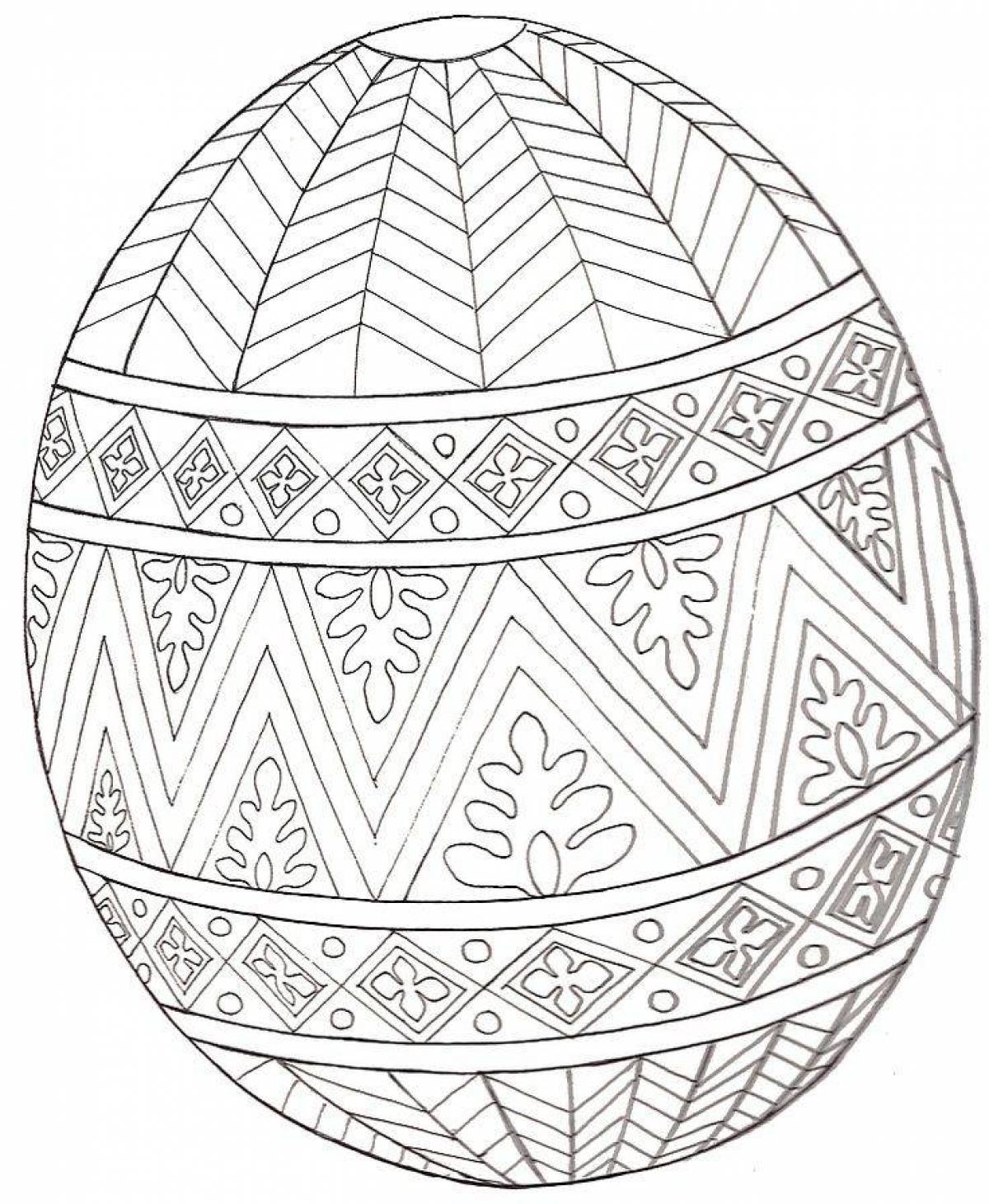 Sweet Easter egg coloring page