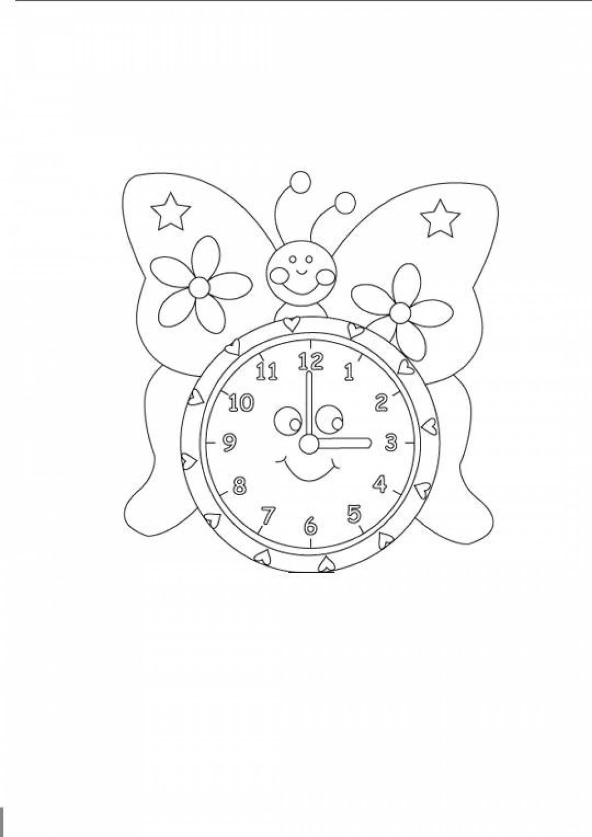 Color-fantastic watch coloring page for kids