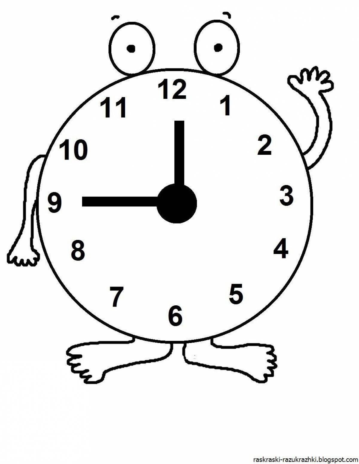 Color-magical watch coloring page for kids