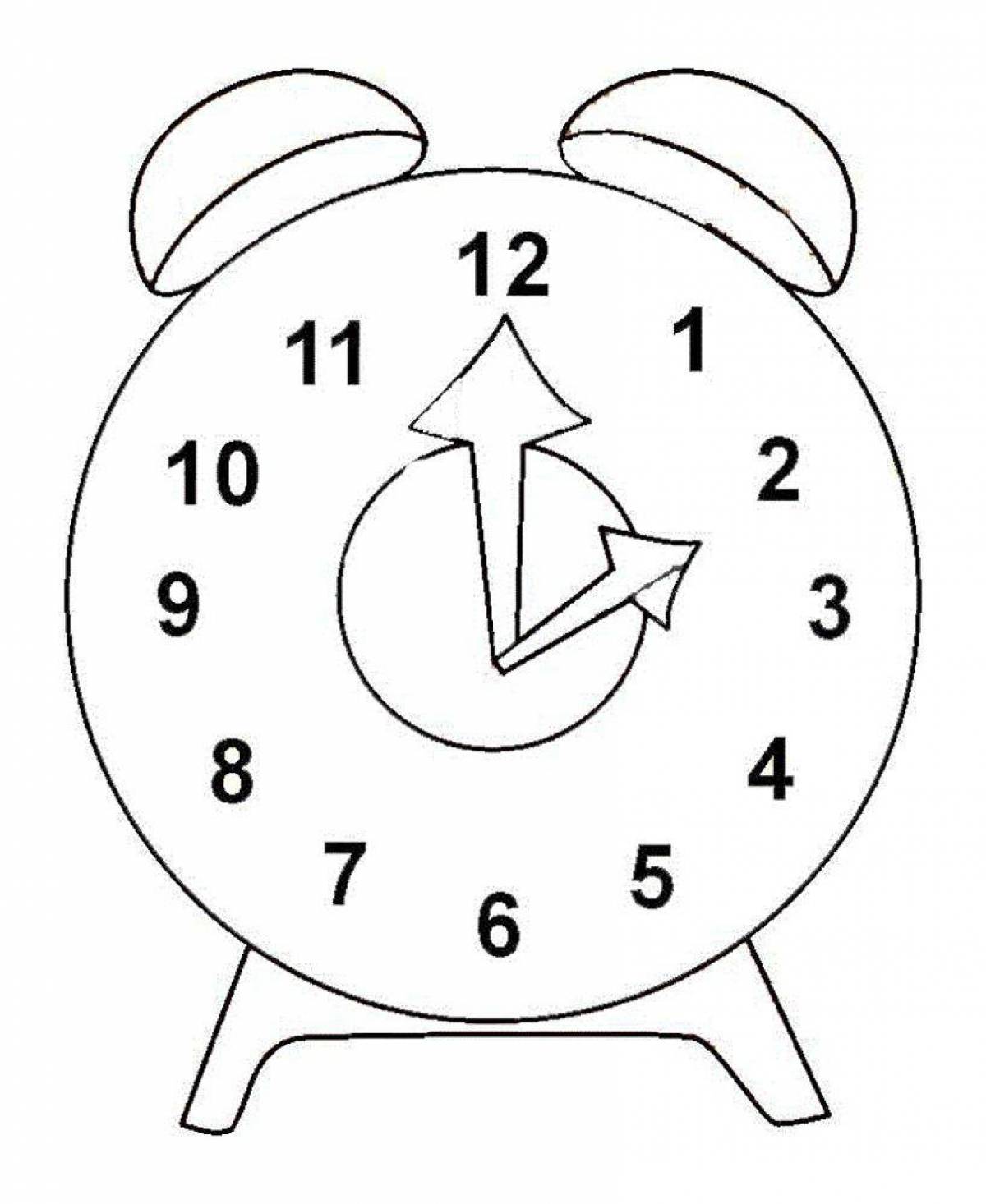 Color-incredible watch coloring page for kids