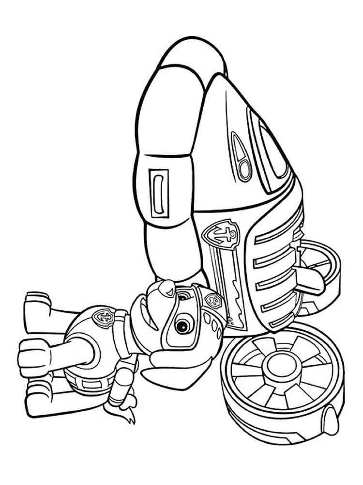 Amazing zoom coloring page
