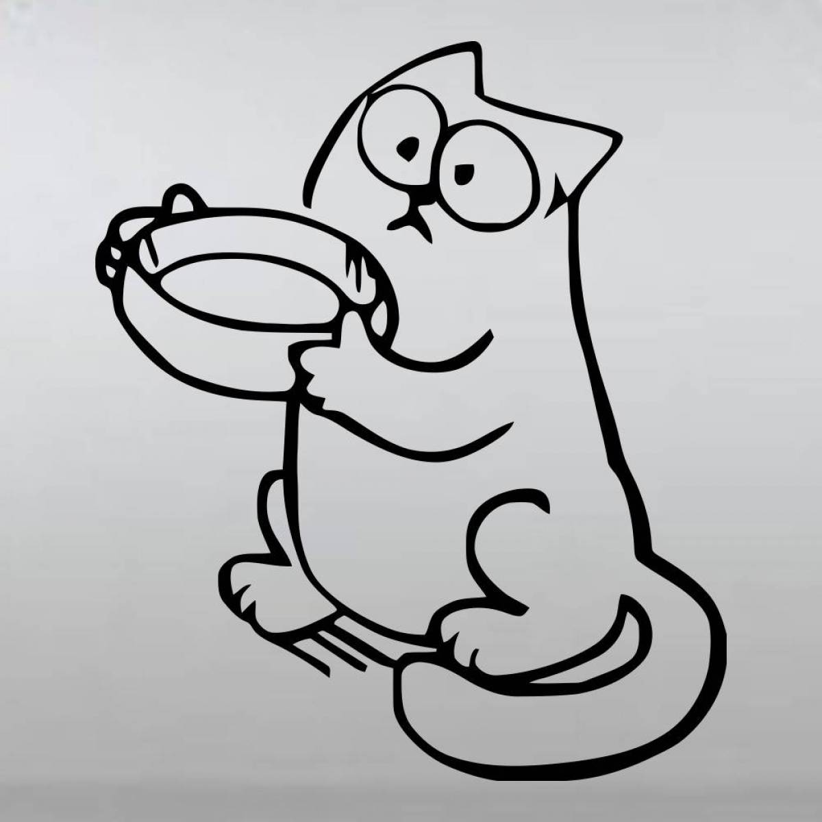 Charming cat coloring book