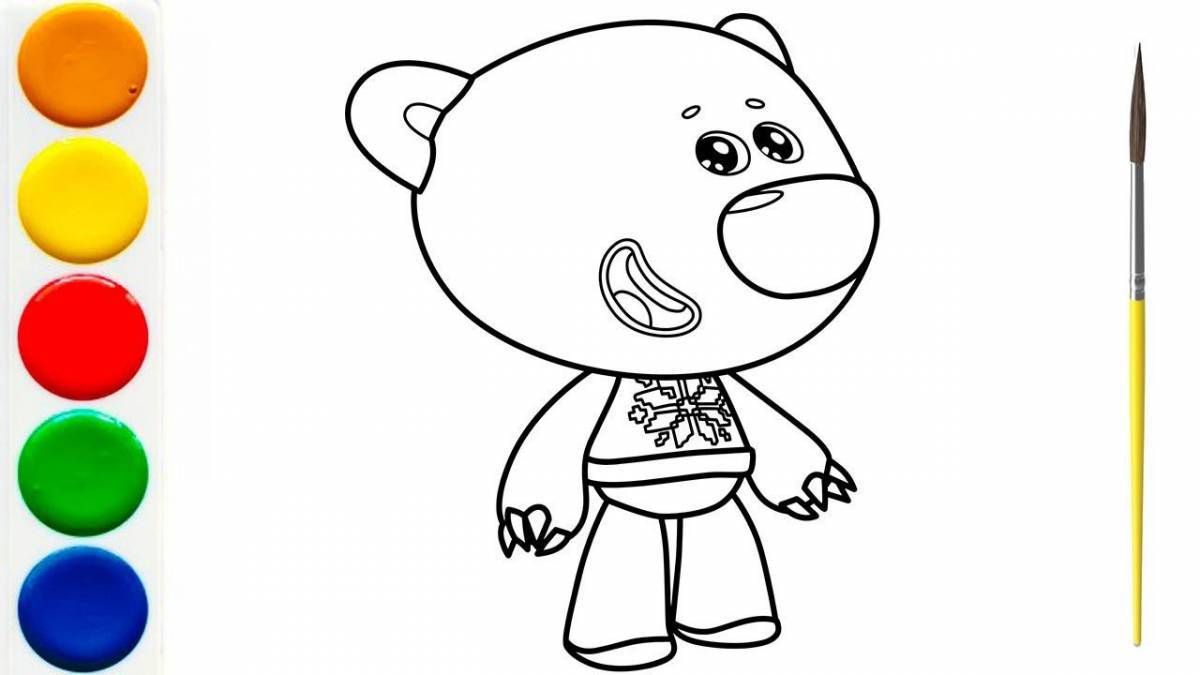 Snuggly coloring pages