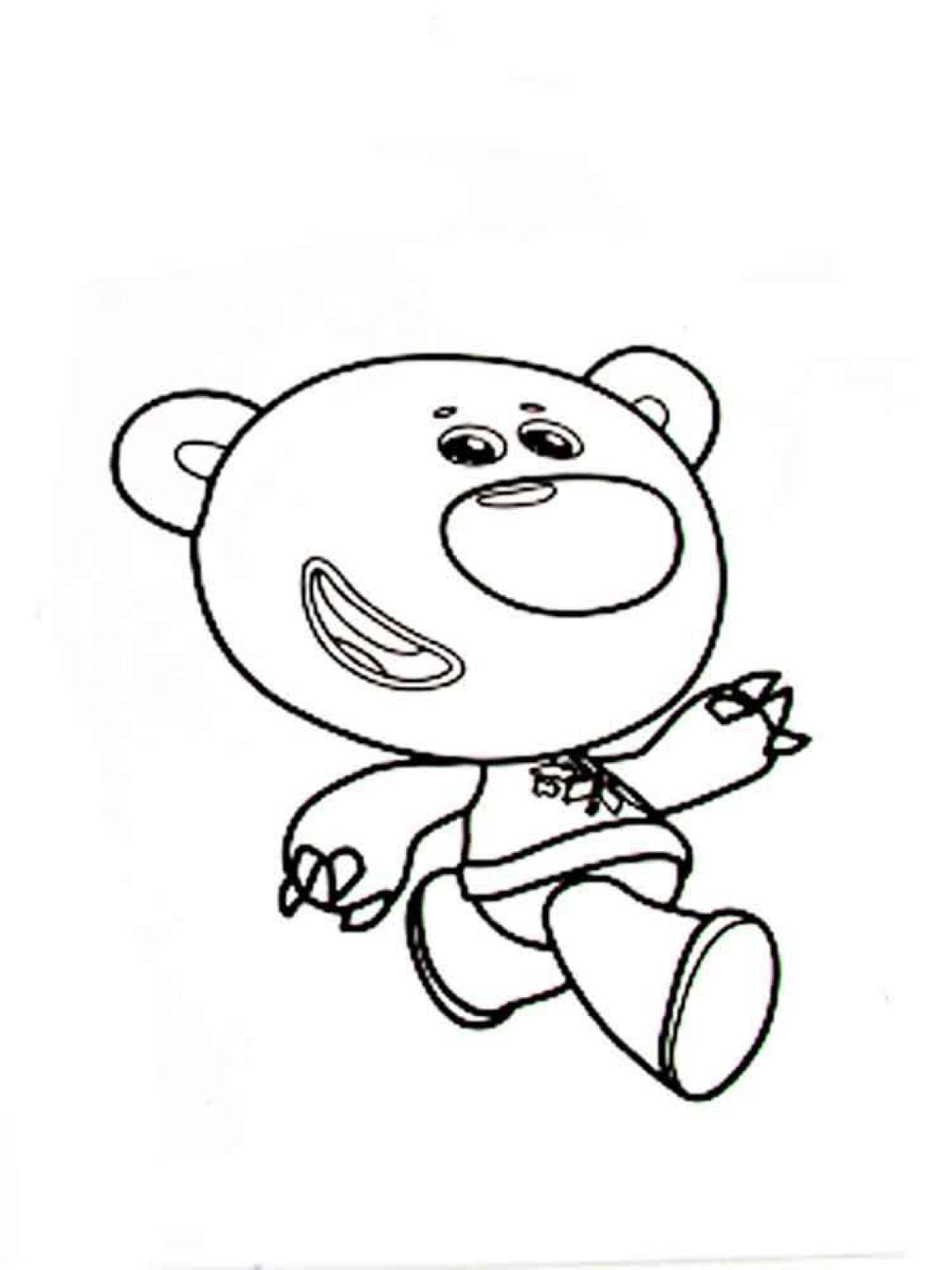 Chubby bears coloring pages