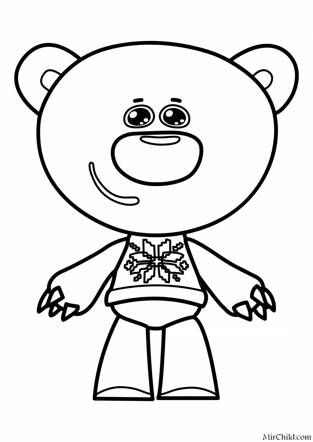 Large bears coloring pages
