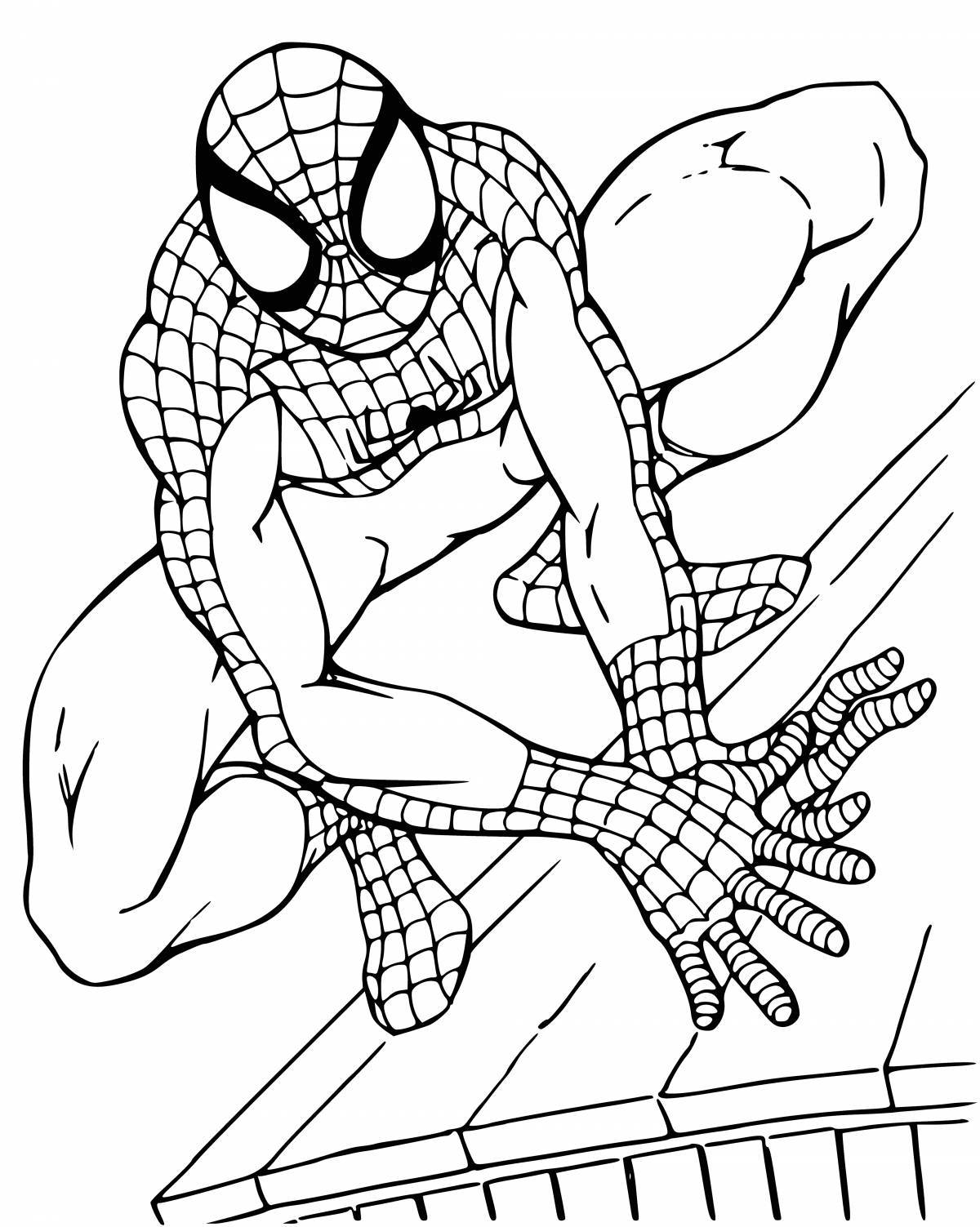 Glorious Spider-Man coloring pages for boys