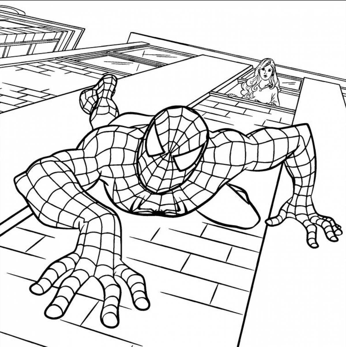 The amazing spiderman coloring pages for boys