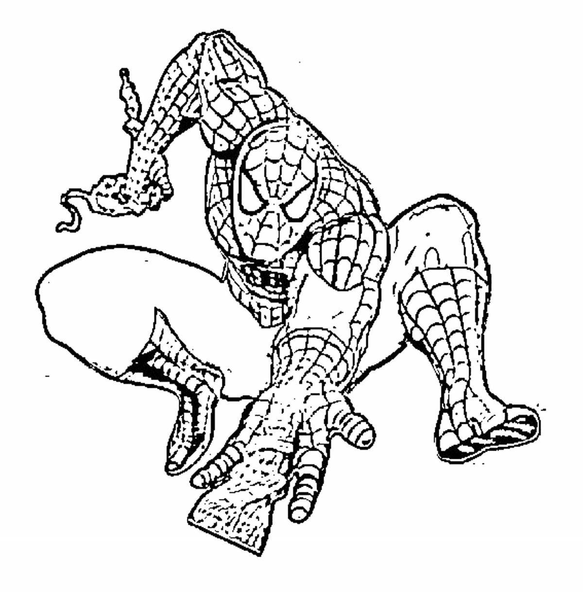 Spider-man funny coloring book for boys