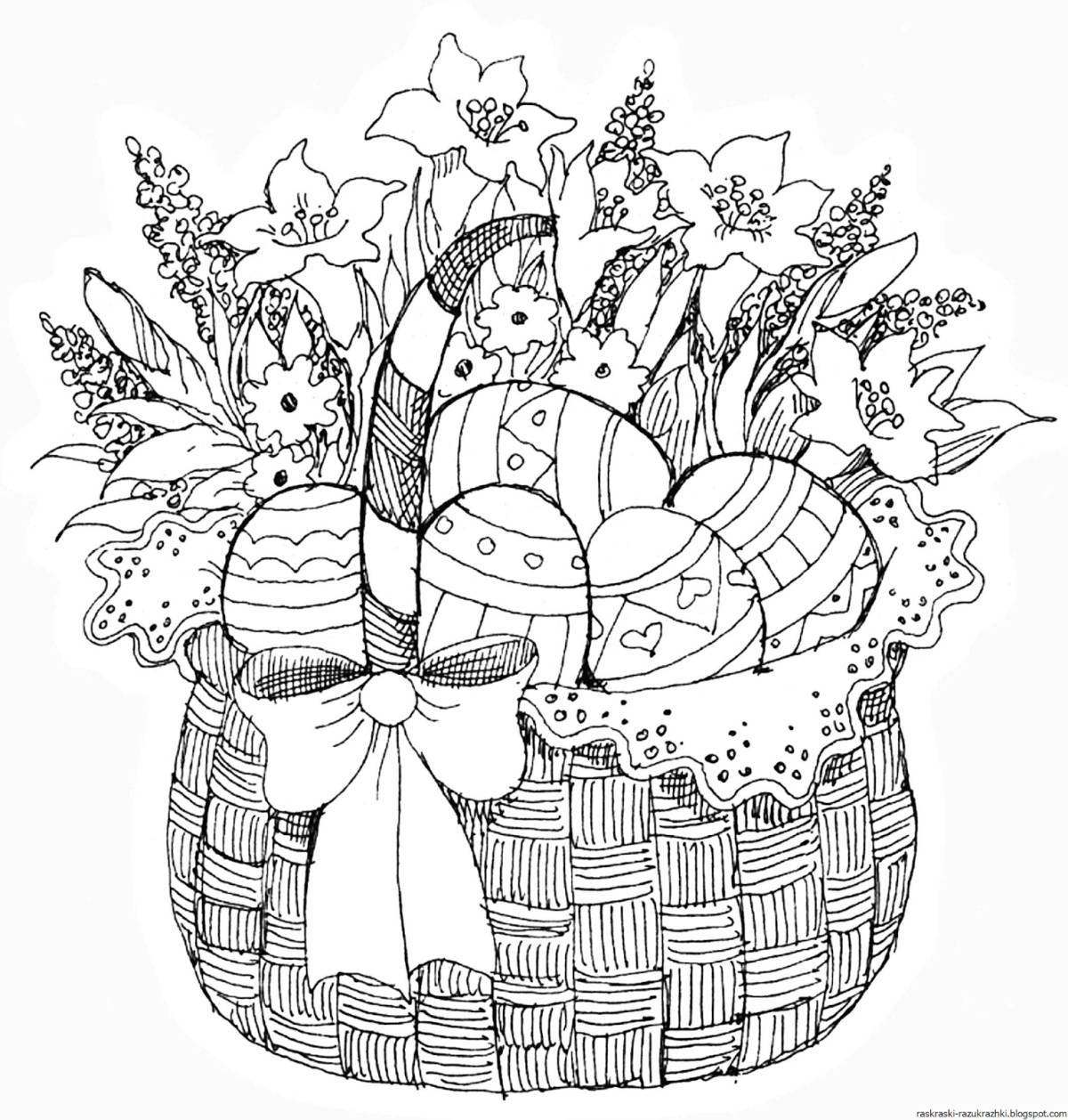 Quirky easter coloring book