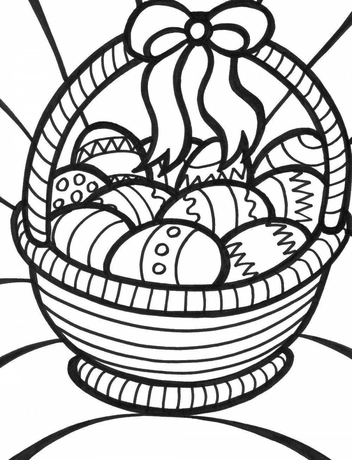 Exquisite easter coloring book