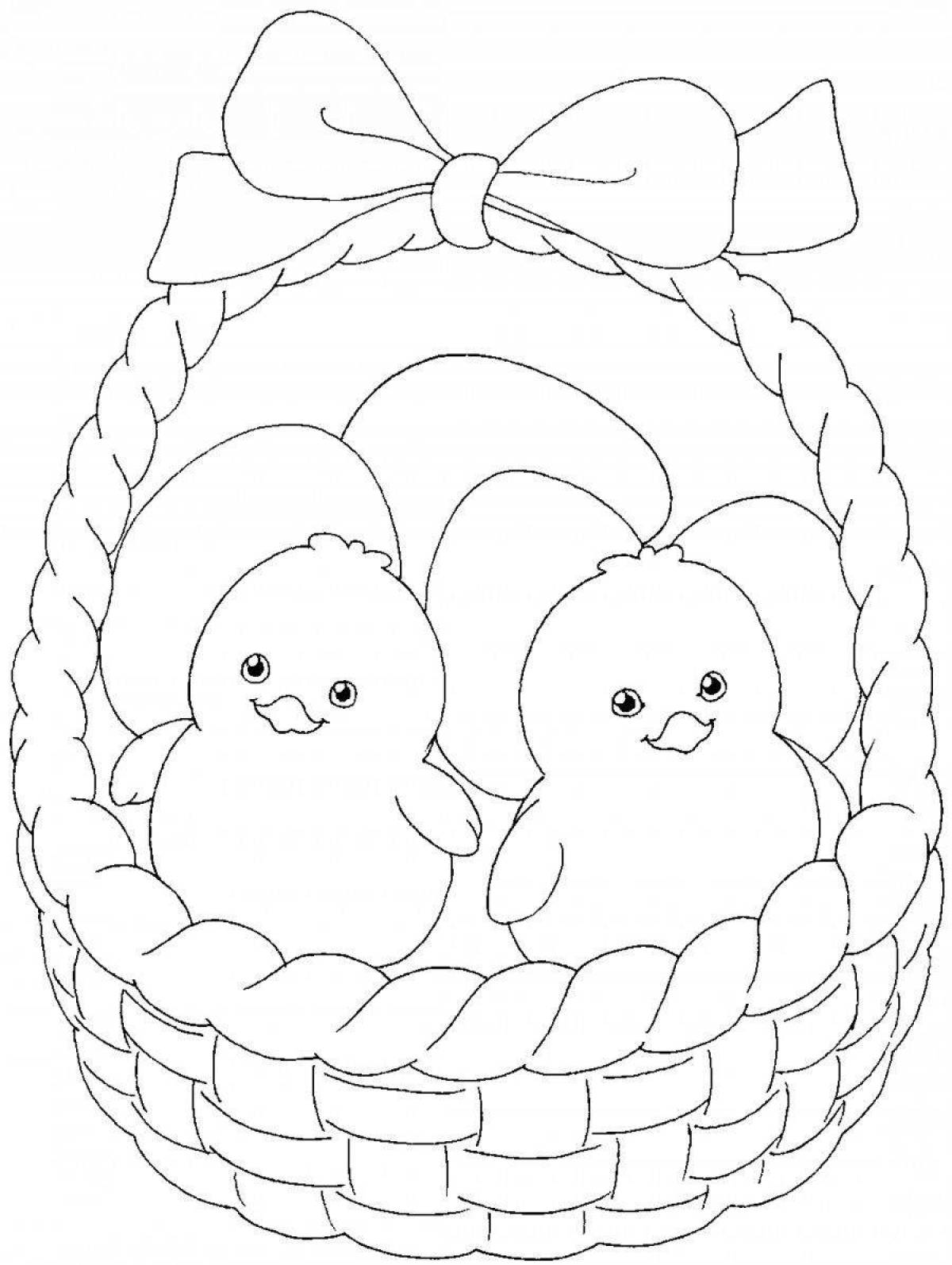 Glamorous easter coloring book