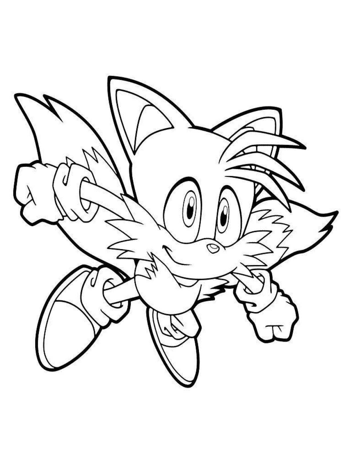 Sonic glowing coloring book