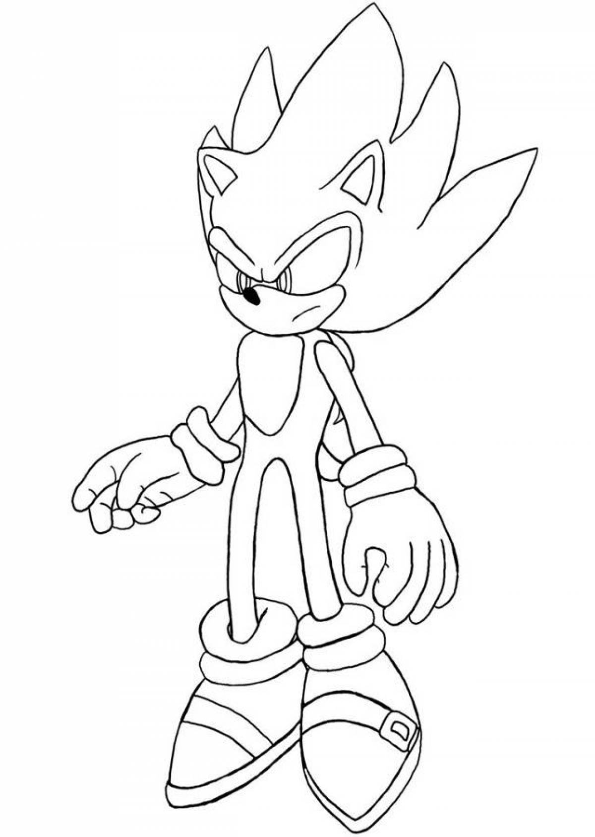 Sonic's vibrant coloring book