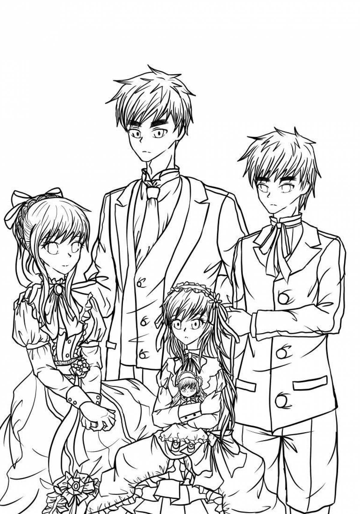 Awesome spy family coloring page