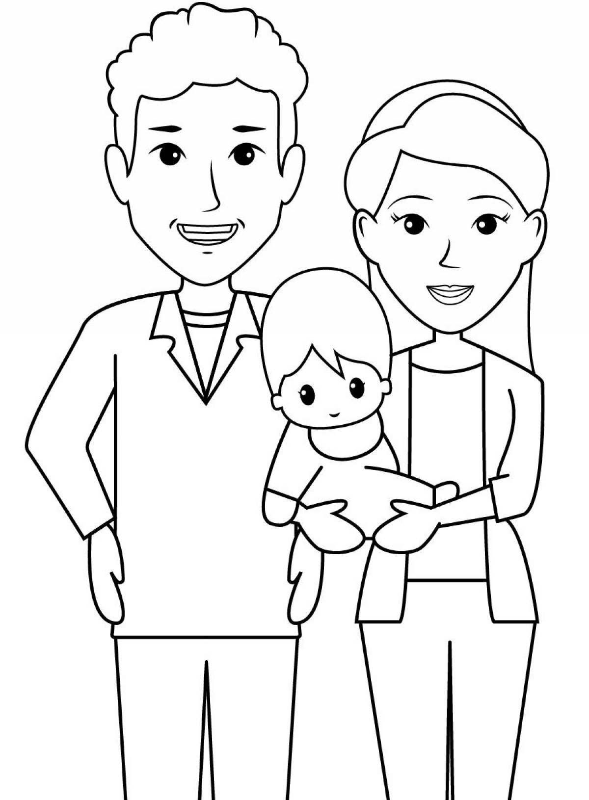 Intriguing spy family coloring book