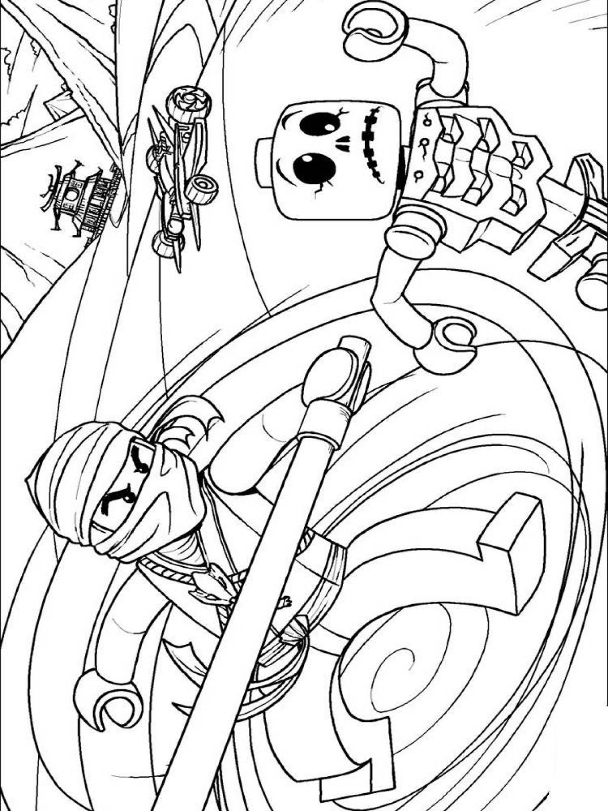 Amazing Gujitsu Heroes coloring page