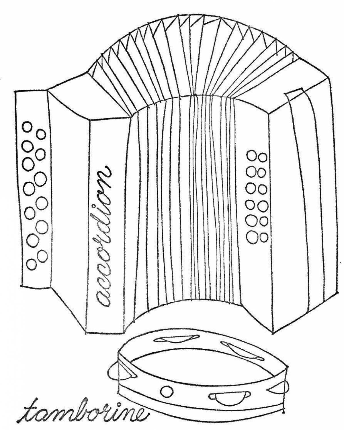 Нарисовать русский народный инструмент. Гармошка раскраска. Аккордеон раскраска для детей. Гармонь раскраска. Гармошка трафарет.