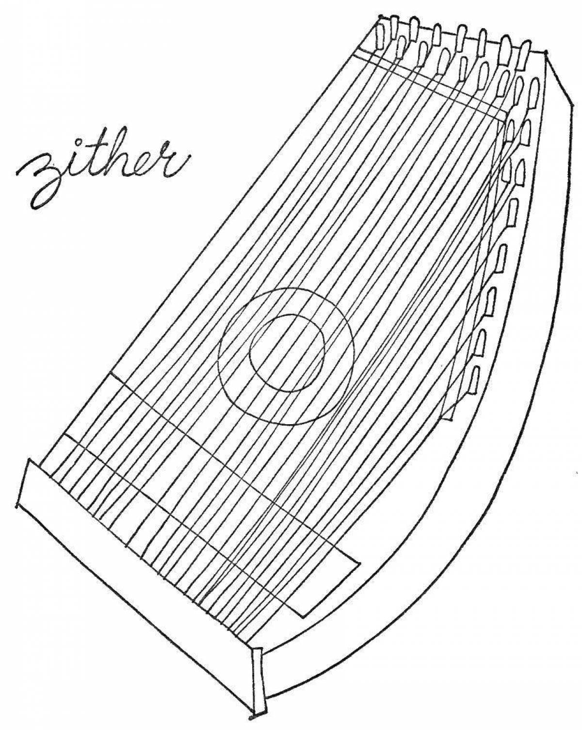Нарисовать русский народный инструмент