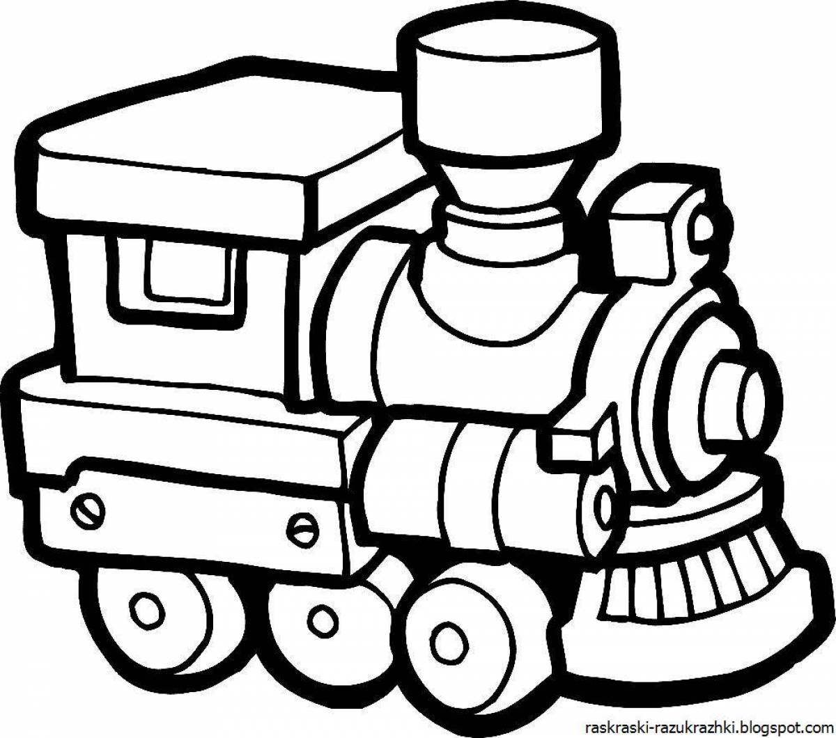 Amazing coloring pages for 3-4 year olds with toys