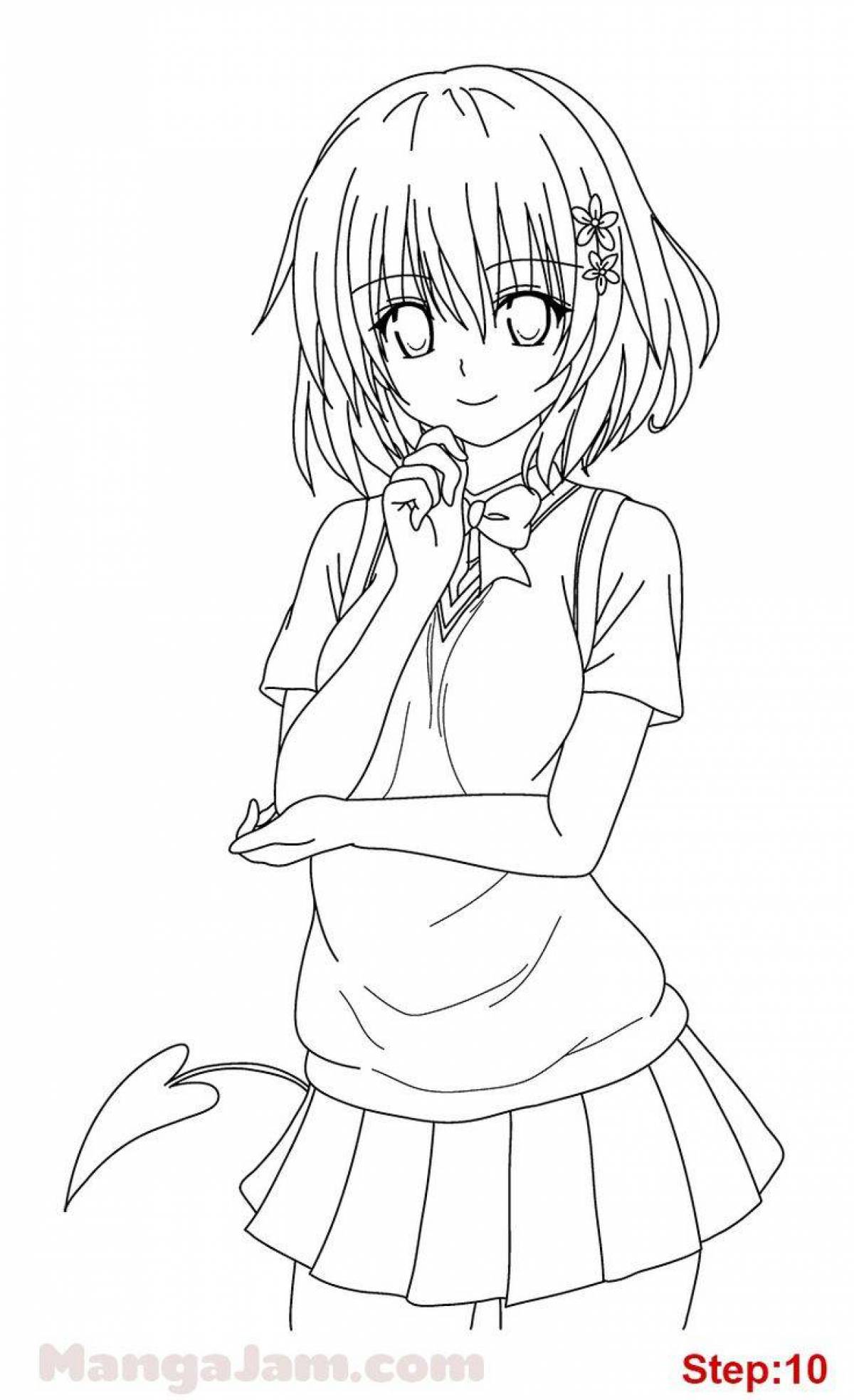 Momo's bold coloring page