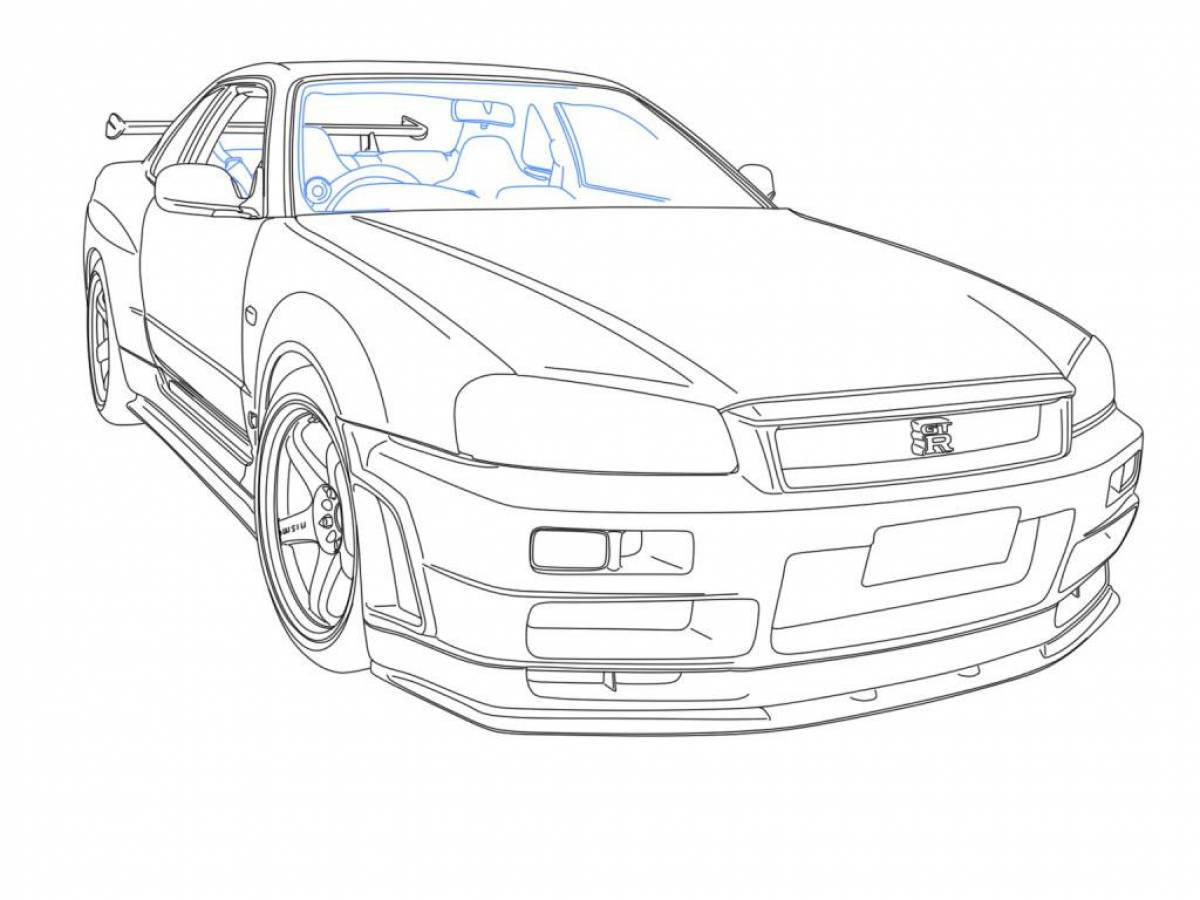 Coloring smooth nissan skyline