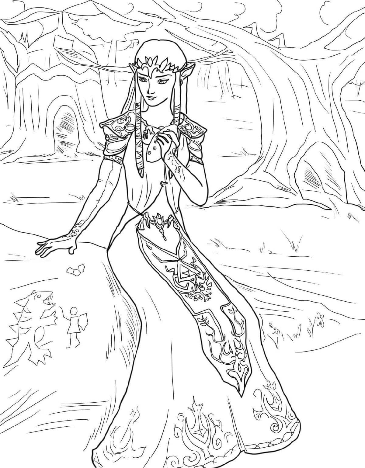 Coloring page magnanimous mistress of the copper mountain