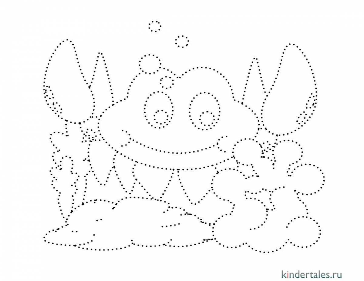 Joyful dot coloring for 5-6 year olds