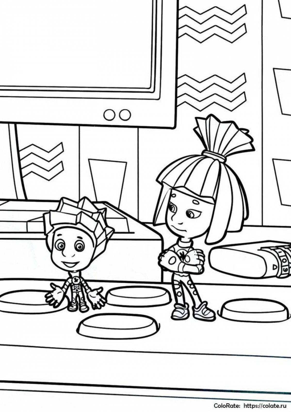 Color fixies coloring pages