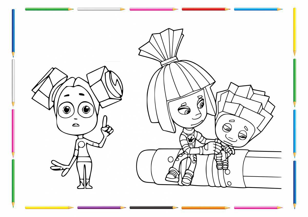 Color-overload fixies coloring page