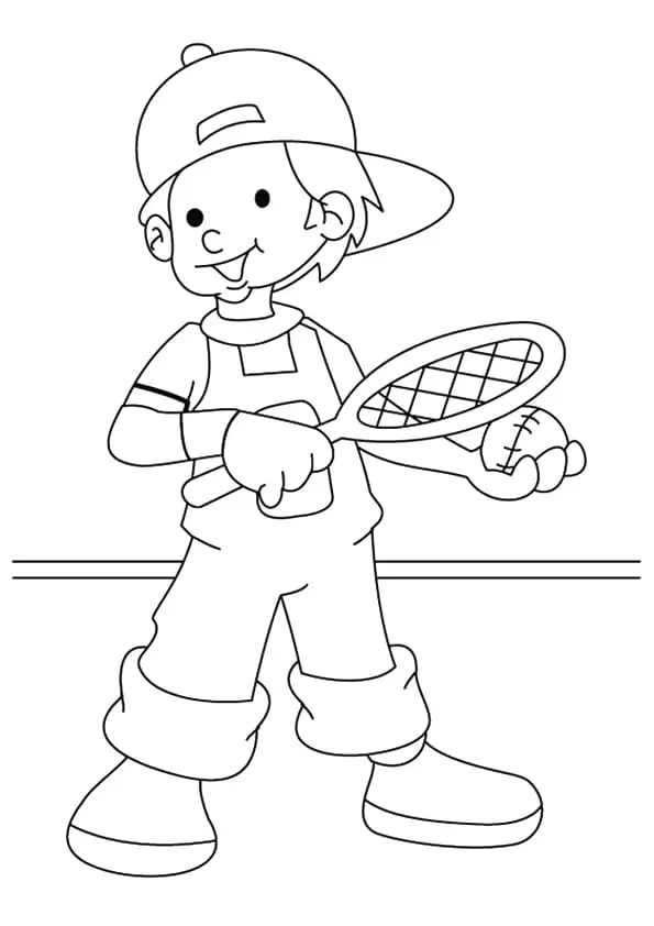 Large sports coloring book for kids