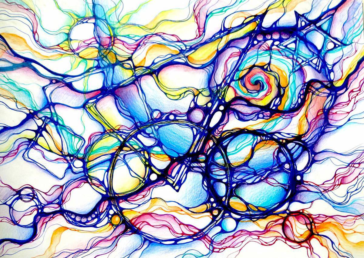 Привлекательная раскраска «нейрография»