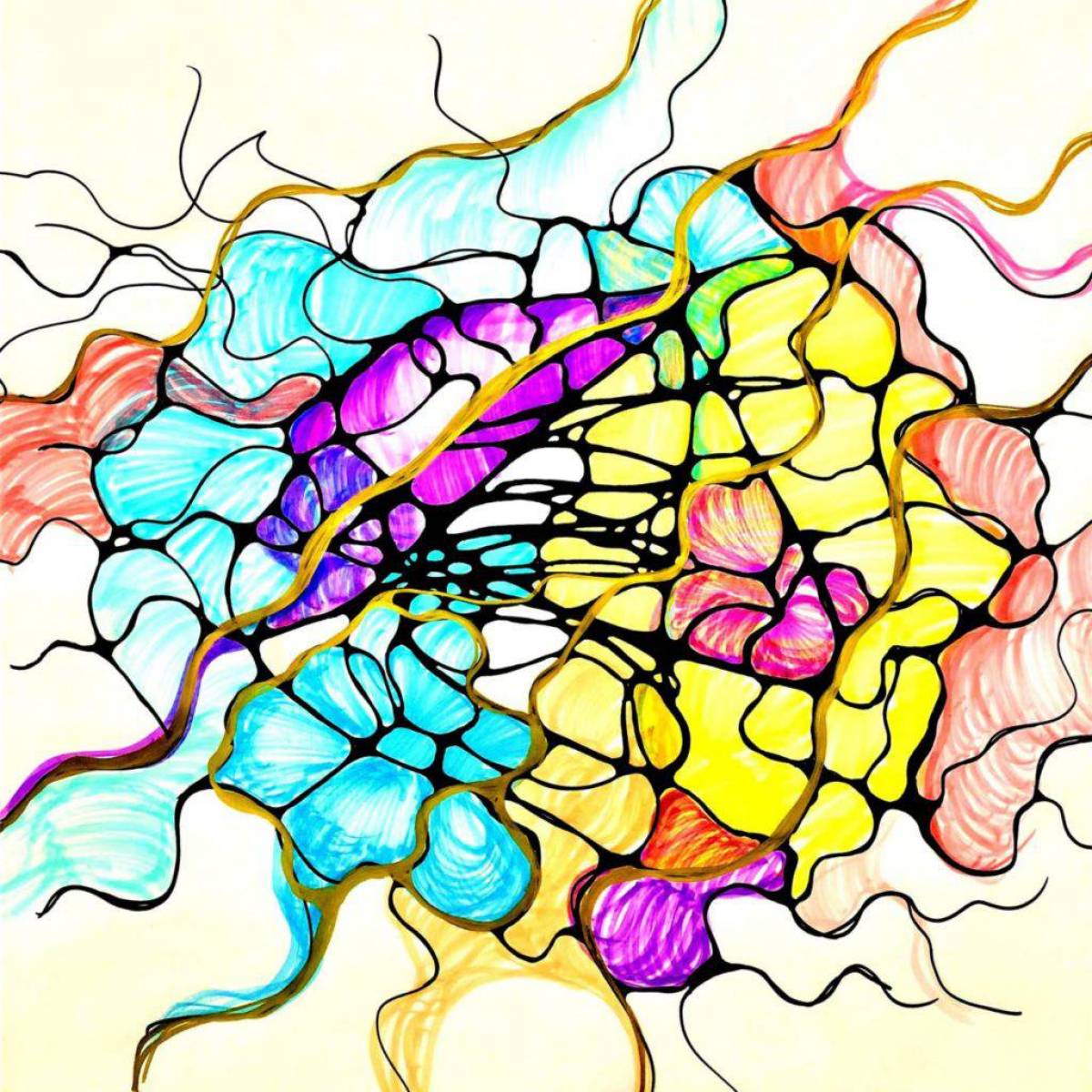 Забавная раскраска нейрография